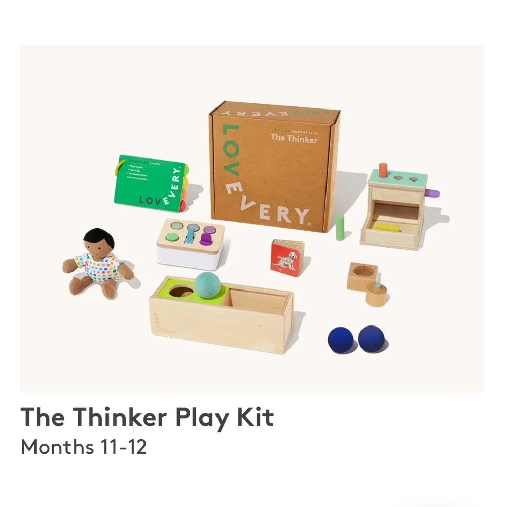 Lovevery Wooden Sliding Top Box from The Thinker 11-12 Month Kit
